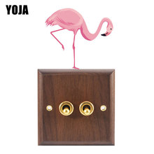 YOJA Flamingo With Pink Elbow Nice Beautiful Design Switch Sticker PVC Room Decor Wall Decal 8SS1010 2024 - buy cheap