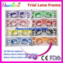 XD05 8pcs a lot Colorful Fixed PD Distance Optometry Trial Lens Frame 10 Different Colors For Option Lowest Shipping Costs 2024 - buy cheap