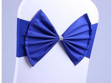 250pcs Wedding Spandex Chair Sash Bands Lycra Stretch Chair BIG Bow Ties For Banquet Decoration Event Party 2024 - buy cheap