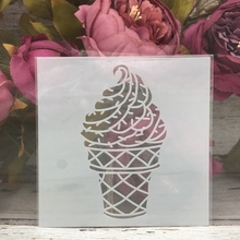 Plantillas para hacer helados de 5*5 "DIY, plantillas para pintar en la pared, libro de recortes colorear, álbum en relieve, plantilla de tarjeta de papel decorativa, 1 Uds. 2024 - compra barato