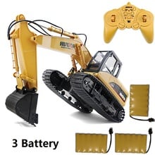 HuiNa Toys 15CH 15 Channel Simulation RC excavator toys Children's Boys RC truck toys gifts RC Engineering car Rock Crawlers 2024 - buy cheap