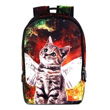 Angel Cat Printing Backpack Women Fashion School Bags For Teenage Girls College Students Laptop Backpack Girls School Backpack 2024 - buy cheap