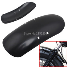 Black Metal Short Front Fender Fits ForHarley 48 Forty-Eight XL1200X 2010-2017 2016 2024 - купить недорого