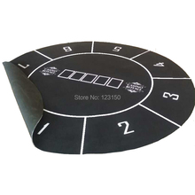 Наклейка из черной резины, Диаметр 1,2 м, игра Texas Holdem 2024 - купить недорого