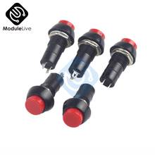 5PCS12mm 250V 3A Red Push Button Switch PBS-11B No Self-Lock ON/OFF Lock New 2024 - buy cheap