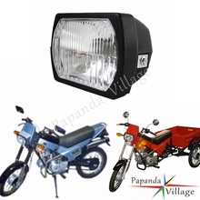 Papanda-faro delantero cuadrado para motocicleta, faro negro con marcado E para ZiD Pilot ZD-50 Ptaha ZD-36 ZiK MZIK EP-1616 2024 - compra barato