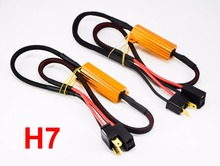 10x 50W 6ohm Gold Fuse LED Headlight Canbus Error Canceler H1 H7 H8 H9 H11 9005 9006 LED Decoder Load Resistor Anti-Hyper Flash 2024 - buy cheap