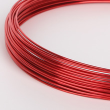 Cable de aluminio rojo encantador para manualidades Fabricación de joyas, 1mm, 1,5mm, 2mm, 2,5mm, se vende por lote de 1 hebra (10M/5M/3M), novedad 2024 - compra barato