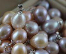 8-9MM Big Size Genuine Natural Freshwater Pearl Pendant Fashion Jewelry, 100pcs/lot+Free Shipping 2024 - buy cheap