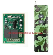 Sistema de controle remoto sem fio 2ch rf dc12v, telescópico, camuflado, transmissor de cores r, controle remoto universal