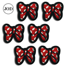 6 Pieces Mini Patch Embroidery Bow DIY for Scrapbooking Clothes Stickers Sewing Cartoon Badges Iron on Patches for Clothing JOD 2024 - buy cheap