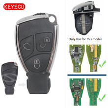 Keyecu Modified Smart Remote Car Key Shell Case Fob for Mercedes-Benz C E S B Class CLK CLS SLK 2001-2010 3 Button 2024 - buy cheap