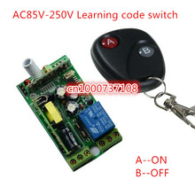 Interruptor de control remoto inalámbrico RF AC110v 220 v, 1 interruptor de relé channal 315 mhz 433 mhz interruptor de código de aprendizaje con certificado CE 2024 - compra barato