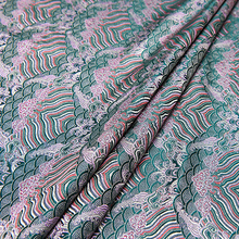 HLQON-tela de fieltro jacquard estilo viento, tejido de seda satinada africana para patchwork, vestido de novia, tapicería, tejido de costura por metro 2024 - compra barato