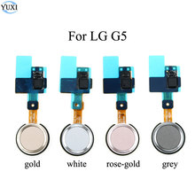 YuXi Home Button Fingerprint Sensor Power Flex Cable Ribbon for LG G5 H820 H830 H840 H848 H850 Phone Replacement 2024 - buy cheap