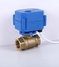 DN15 DN20 DN25 Brass Two Way Electric Ball Valve CR01 CR02 CR03 CR04 CR05 DC5V 12V 24V AC220V motorized valve for water 2024 - buy cheap