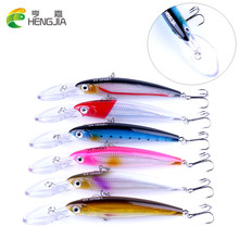 HENGJIA 6pc big fish minnow isca artificial carp fishing lure hard bait 6 color 170mm 30g quality professional fishing tackle 2024 - buy cheap