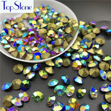 TopStone (SS28) 6mm 144pcs Glass Chatons Colors AB Pointback Round Rhinestone for DIY Glue On Decoration 2024 - buy cheap