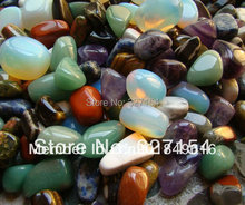 Piedra curativa de cristal semipreciosa para chakras, piedra curativa de Reiki, surtida a granel de 1/2lb, bolsa libre, envío gratis TS0000 2024 - compra barato