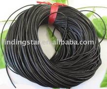 FREE SHIPPING 100 Meters black leather cord 2mm 2022 - купить недорого