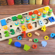 Juguetes Montessori para bebés, juego de conteo de madera, juguetes educativos para niños, regalos de navidad 2024 - compra barato
