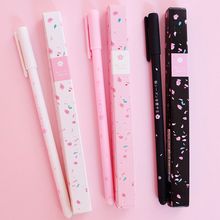 Romantic Sakura Ink 0.38mm Black Gel Pen Roller ball Pen School Office Supply Student Stationery Signing Pen 2024 - buy cheap