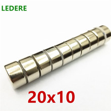LEDERE 5pcs 20x10 Super Strong Round Powerful Rare Earth Neodymium Magnets 20*10 20mmx10mm Magnet N35 20mm*10mm 20x10mm 20*10mm 2024 - buy cheap