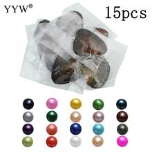 15 unids/lote de cuentas de perlas de agua dulce empaquetadas al vacío, joyería de 7-8mm, perlas de deseos de amor 2024 - compra barato