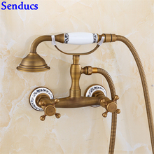 Grifo de ducha antiguo Senducs para teléfono, grifo de ducha de mano con baño de calidad, juego de ducha Simple, grifo de ducha antiguo 2024 - compra barato