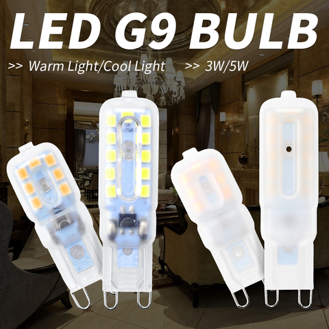 G9 Led Light Bulb 220V Led Lamp 5W Lampada Led Mini g9 Bulb Corn Lamp 3W Spotlight For Chandelier Replace Halogen Lamp 2835 SMD 2022 - buy cheap