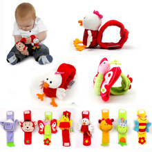 Infant Learning Toy Infant Newborn Baby Wrist Watchs Baby Toy Hand Wrist Strap Soft Animal Baby Rattles Christmas Gift I0044 2024 - buy cheap