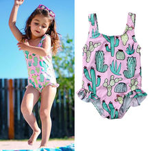 Bikini de verão para meninas, traje de banho fofo sem mangas para bebês 2024 - compre barato