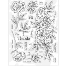 Flower Clear Stamp for Scrapbooking Transparent Silicone Rubber DIY Photo Album Decor 2024 - buy cheap