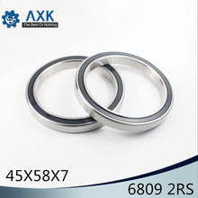 6809-2RS Bearing ABEC-1 (10PCS) 45x58x7 mm Metric Thin Section 6809 2RS Ball Bearings 6809RS 6809RS 2024 - buy cheap