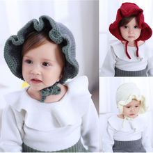 Babies Unisex Knitting Hats Baby Warm Knit Hat Boy Girl Toddler Infant Children Cotton Soft Cute Winter Hat 2024 - buy cheap