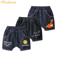 Pantalones vaqueros cortos para niños, con estampado de dibujos animados, cintura elástica, DC060, 2020 2024 - compra barato