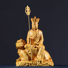 13/19cm dizang ksitigarbha estátua escultura em madeira escultura estátua buda artesanato budismo estatueta de madeira decoração para casa em miniatura 2024 - compre barato