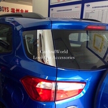 For Ford Ecosport 2013-2017 Tail Rear Window Sequins Spoiler Trims Side Decoration Cover ABS Chrome Car-styling Accessories 2024 - buy cheap