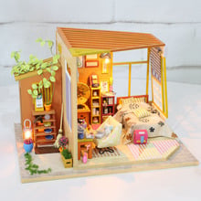 Handcraft Wooden Doll House Furniture Miniaturas Miniatures Dollhouse Kits DIY Dollhouse Puzzle Toys For Children Birthday Gift 2024 - buy cheap