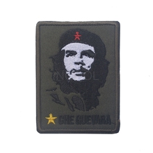 Remendos bordados do bordado do emblema do aplique tático do remendo do che guevara do remendo para o applique 8cm da roupa 2024 - compre barato