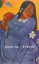 Pintura al óleo de Paul Gauguin reproducción en lienzo de lino, mujer con Mango, envío gratuito DHL, calidad del museo, 100% hecho a mano 2024 - compra barato