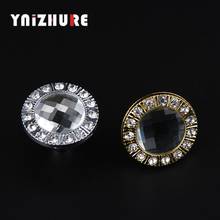 YNIZHURE 30mm Diamond Design Clear Crystal Glass Knobs Cupboard Drawer Pull Kitchen Cabinet Wardrobe Handles Furniture Hardware 2024 - buy cheap