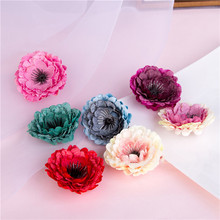 Flor Artificial de seda para decoración del hogar, sombrero, guirnalda, artesanía, 7cm, 5 unids/lote 2024 - compra barato