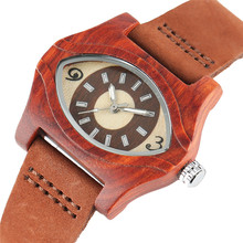 Turco mau olho pulseiras de madeira relógios femininos couro genuíno étnico vintage relógio de quartzo mulher dos homens relógios de pulso de bambu 2024 - compre barato