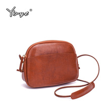 YBYT brand 2018 new high quality shoulder messenger crossbody bags simple shopping bag PU leather women satchel evening bags 2024 - buy cheap