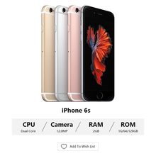 Открыл Apple iPhone 6 S A1688 мобильный телефон Dual Core A9 2 Гб Оперативная память 16 Гб/128 GB Встроенная память 4,7 "экран 12.0MP 4G LTE IOS WI-FI смартфон 2024 - купить недорого