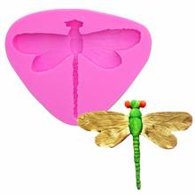 3D Dragonfly Silicone mold fondant mold cake decorating tools chocolate gumpaste Soap mold T1080 2024 - buy cheap