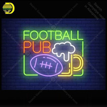 Neon Sign for Football pub Rugby ball Neon Bulb Sign lamp Display Beer Bar Light up wall sign Neon Sign for Room Letrero Lampara 2024 - buy cheap