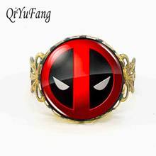 US movie Xmen Deadpool Superhero Men brass steel Ring steampunk Jewelry xmas Gift women new mens 1pcs/lot rings 2024 - buy cheap