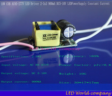 Controlador LED COB de 10W, fuente de alimentación LED de 900mA, AC85-277V, DC5-10V de corriente constante, 2-3x3, Envío Gratis, 3 piezas 2024 - compra barato